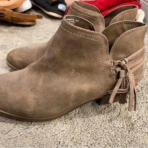 Sugar Tan Booties worn once